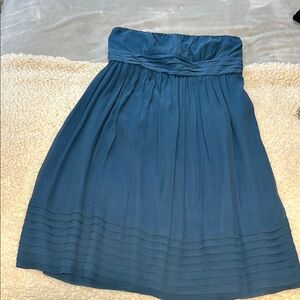 100% silk strapless dress